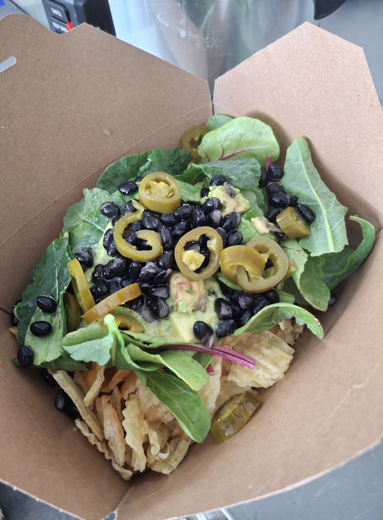Our Colossal potato nachos