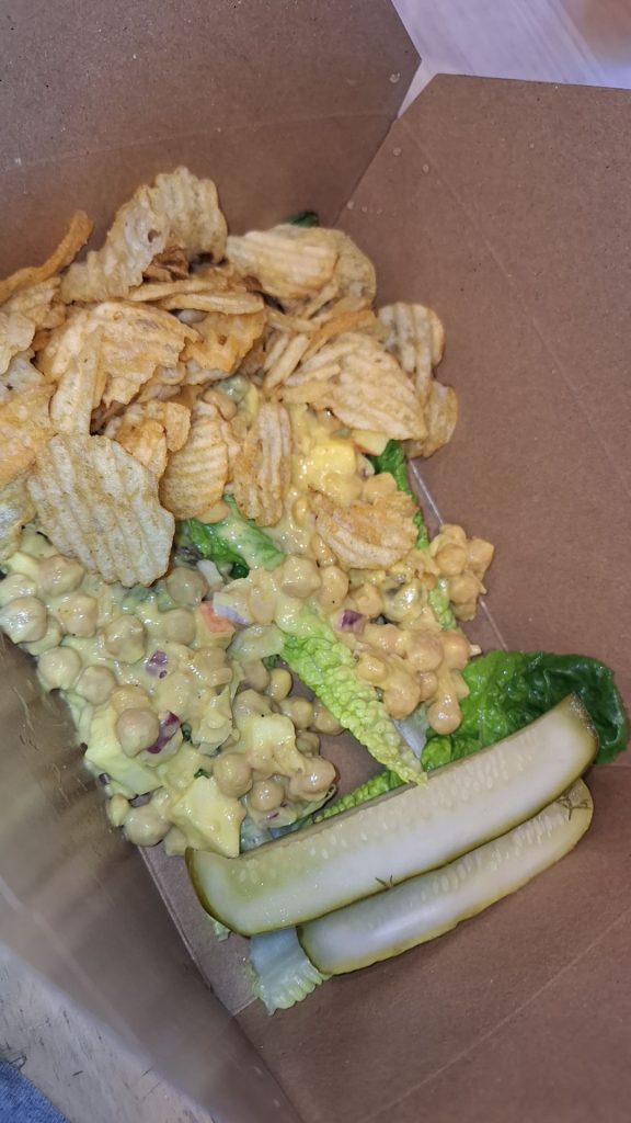 Chickpea salad boats!